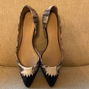 Tory Burch Black & Cream Flats 8